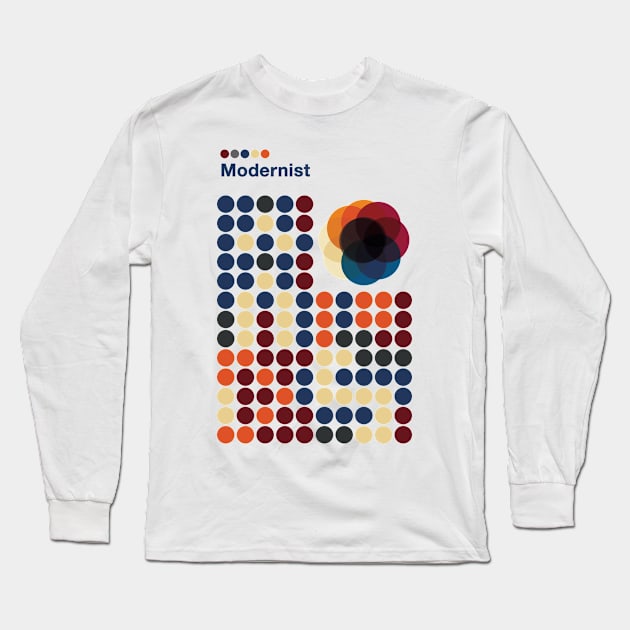 Modernist Circle Long Sleeve T-Shirt by modernistdesign